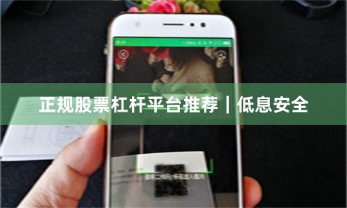 正规股票杠杆平台推荐｜低息安全